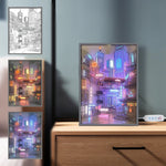 LED Beautiful City Night View Light Painting